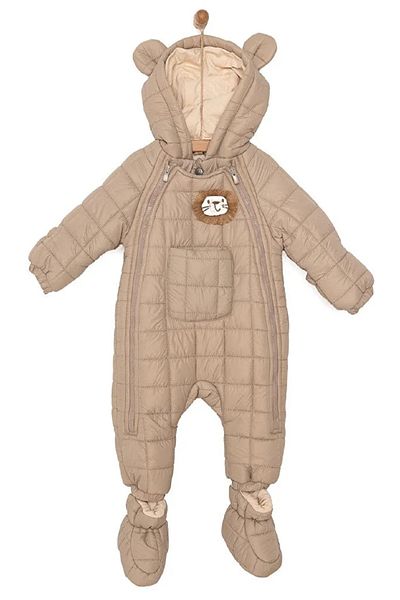 PODIUM GYM Trendy Lion Printed Unisex Quilted Astronaut Jumpsuit - New Cute, Baby Product