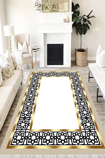 MOTTO HALI Modern Eko Punto Kaymaz Tabanlı Yıkanabilir Antibakteriyel Dijital...