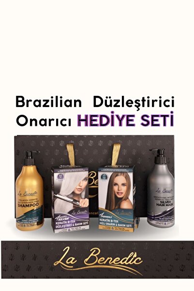 La Benedic SILVER (PLATIN) -AÇIK SARI SAÇ KERATİN BREZİLYA DÜZLETŞTİRİCİ ONAR...