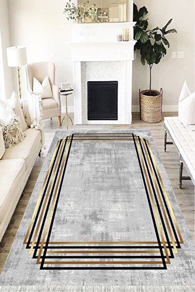 MOTTO HALI Modern Eko Punto Kaymaz Tabanlı Yıkanabilir Antibakteriyel Dijital...