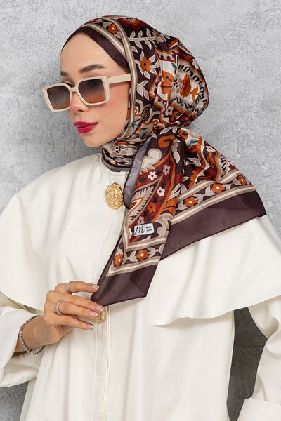 m moon scarf ŞAL DE MĂTĂSĂ VOILE, ȚESUT IMPORTAT, ÎNALTĂ CALITATE ȘI CUSUT ITALIAN