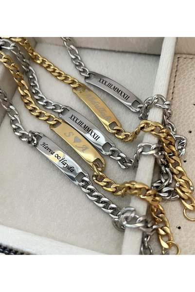 Doğaltaş Steel double bracelet love bracelet (silver/gold)