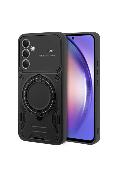 Rivor حافظة لهاتف سامسونج جالاكسي A55 مع حامل حلقي مغناطيسي مع حماية لعدسة ال...