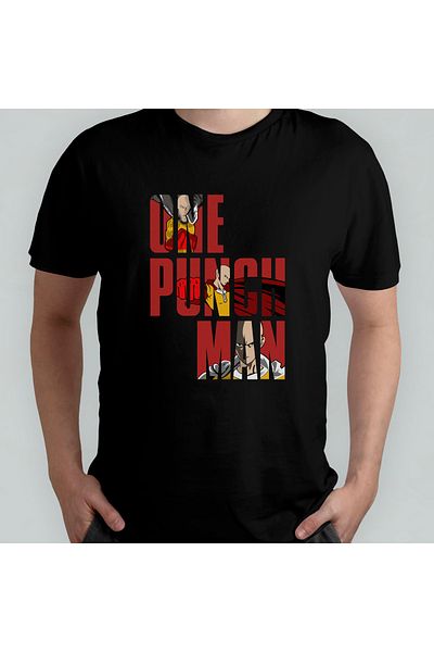 Pixxa Μπλουζάκι One Punch Man Crew Neck 100% βαμβακερό - Μοντέλο 2