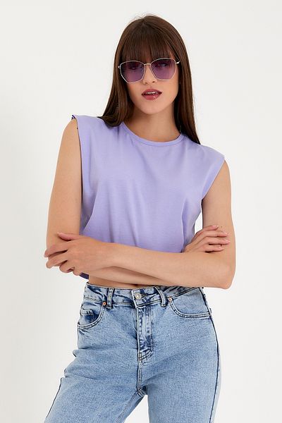 Superlife Women's Regular Fit Crop T-Shirt Spr22tsk128