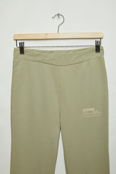 GRIMELANGE ARIKE Kadın Baskı Detaylı Gri Eşofman Takımı