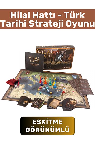 Wintoup Premium High Quality Trigroma Printed Tumbled Look Turkish History Strategy Game-Hilal Line