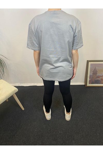 Superlife Süperlife Γυναικεία λαιμόκοψη Oversize Fit N εμπριμέ T-shirt Spr24tsk113