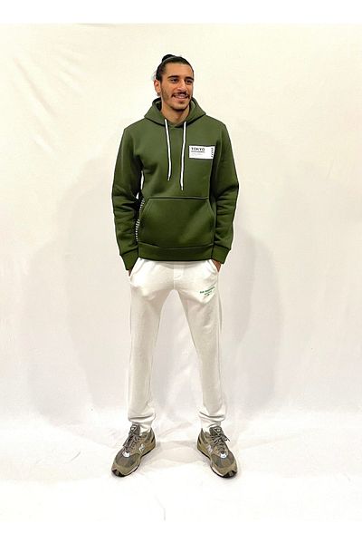 Superlife Φούτερ με κουκούλα Superlife Men Polar Li με 3 νήματα Tokyo Print