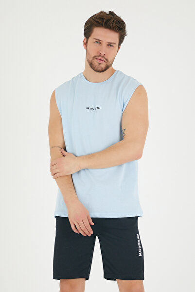 Süperlife Süperlife Erkek Bisiklet Yaka Regular Fit Brooklyn Baskılı Tişört S...