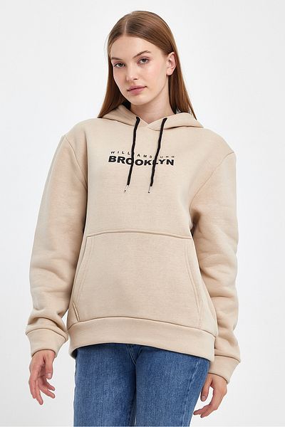 Superlife Γυναικείο φούτερ με κουκούλα Fleece In-Mold Superlife 3 Thread Swetashirt