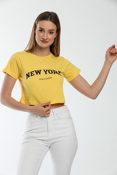 Superlife Women's New York Printed T-Shirt Spr21y15
