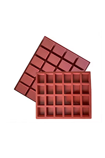 Eminonutoptanci 24 قطعة صغيرة مستطيلة الشكل من السيليكون للشوكولاتة والكيك