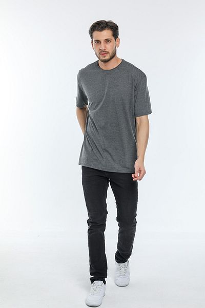 Superlife Ανδρικό T-Shirt με λαιμόκοψη υπερμεγέθης Spr21y30
