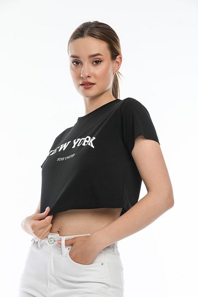Superlife Women's New York Printed T-Shirt Spr21y15