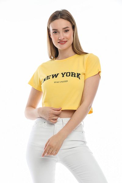 Superlife Women's New York Printed T-Shirt Spr21y15