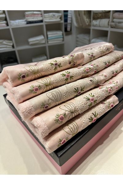 incisecrethome Handcrafted Hand and Face Towel 1 Piece Bamboo Towel 50*90 cm