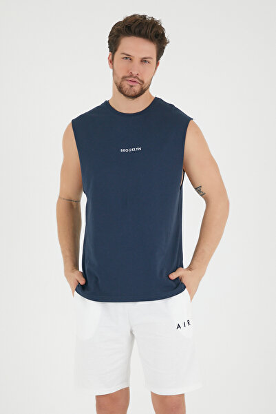 Süperlife Tricou cu imprimeu Brooklyn pentru bărbați, cu decolteu circular, c...