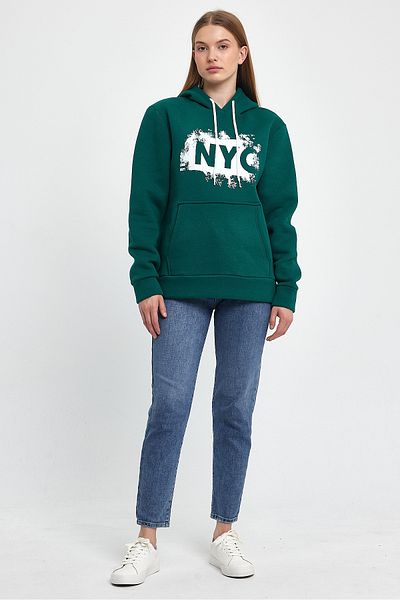 Superlife Γυναικείο φούτερ Fleece 3 Thread - Hooded Comfortable Fit Superlife