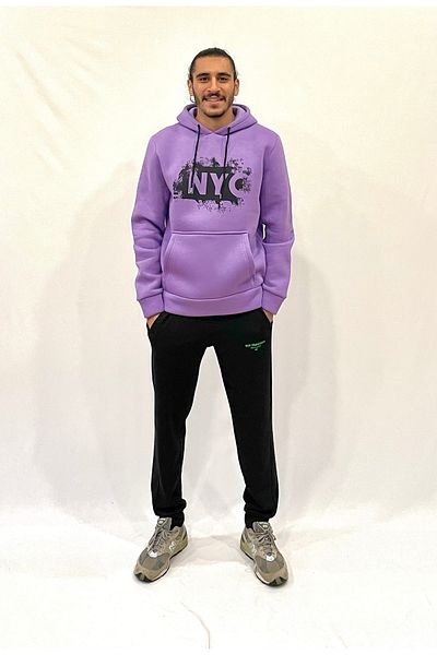 Superlife Ανδρικό φούτερ Superlife Comfortable Fit με εσωτερικό φλις 3 νημάτων