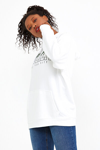 Superlife Süperlife Kapş. Двоколірний світшот з принтом Brooklyn SPR22SWK165