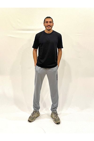 Superlife Ανδρικό παντελόνι με κανονική εφαρμογή Broklyn Printed Thin Sweat Spr 203