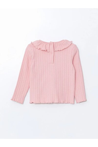 LC Waikiki Lcw Baby Pink Crew Neck Long Sleeve Printed Baby Girl Blouse and Leggings 2Pcs