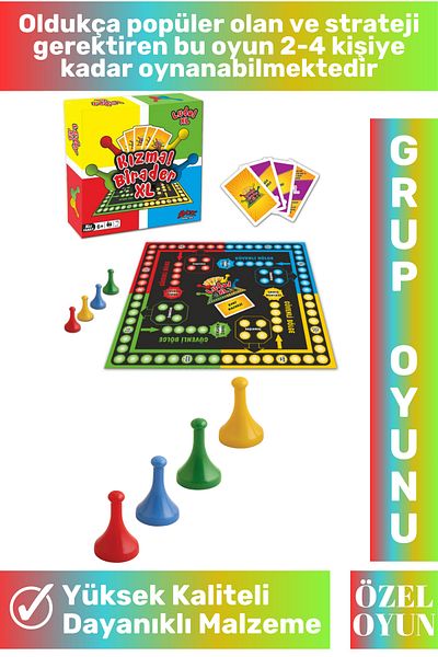 Wintoup Custom High Quality New Year's Educational Intelligence Developer Strategy Game 2-4 People XL Ludo