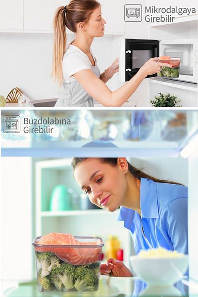 welcomein 12 Pieces of 24 Pieces - 1.2 Lt Storage Set for Food and Grounds with Label Gift