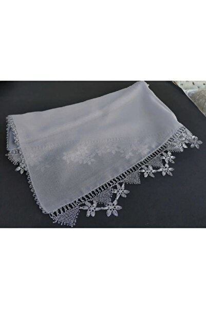 yörük tuhafiye Real Handcrafted Needlework, Prayer, Mawlid Mevlüt Hijab Cover, Gray Color, Handmade Embroidered Hoop