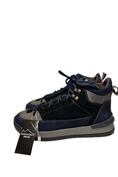 AristocratShoes Hakiki Deri Bağcıklı Kışlık Bot Sıcak Astar