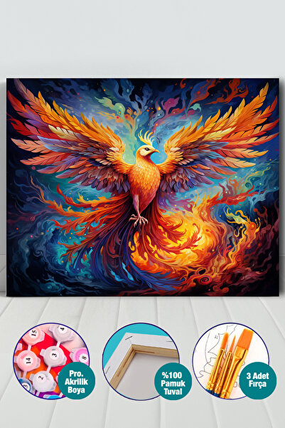 Picasso World Hobby Art Sayılarla Boyama Numaralı Tuval Seti Fırça Boya Dahil...