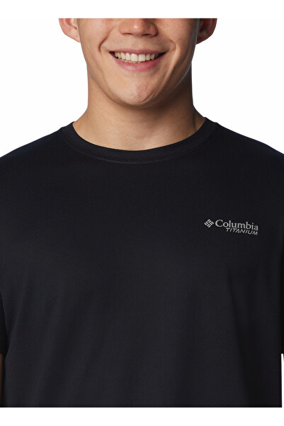 Columbia Siyah Erkek O Yaka Normal Kalıp Baskılı T-Shirt 2071891010_AO4786