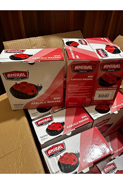 Genel Markalar Amiral elektrik AMİRAL Mini Kablolu Makara 4'lü 5 mt (3x1,5cm)