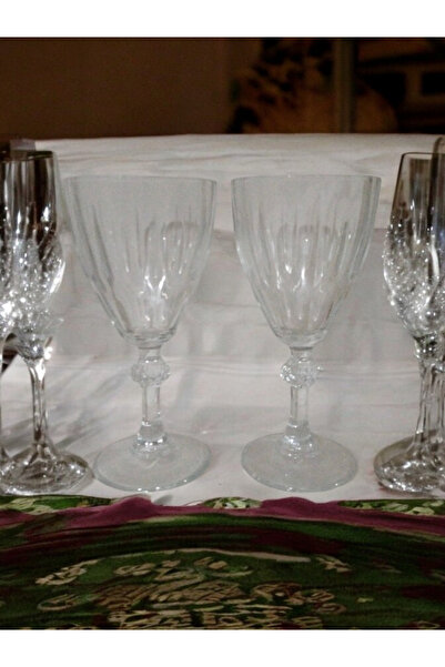 PAŞABAHÇE CAM İKİLİ AYAKLI ÇOK AMAÇLI CAM KADEH ( SU BARDAĞI , ŞARAP KADEHİ V...