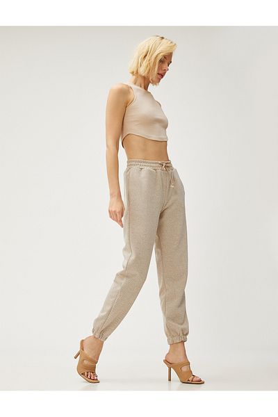 Koton Pantaloni de sport jogger cu buzunar cravat în talie