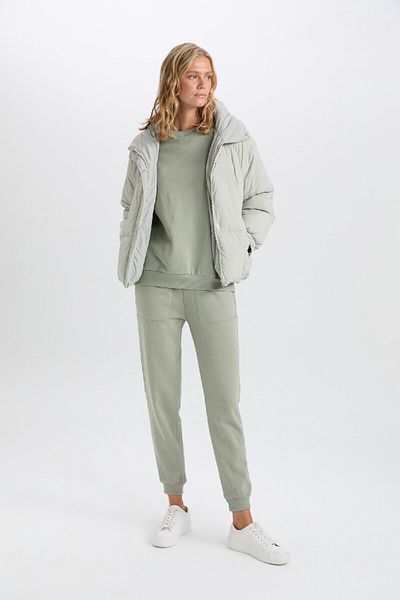 DeFacto Water Repellent Seasonal Coat Hood Pocket Zipper C6855Ax24Wn