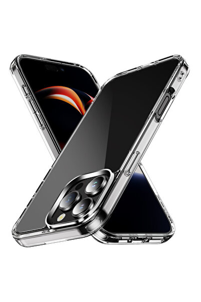 halkhouse iPhone 12 Pro Kılıf İnce Şeffaf Esnek Yumuşak Süper Silikon Kapak