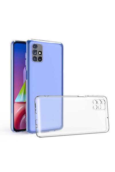 halkhouse Samsung Galaxy M31S Kılıf İnce Şeffaf Esnek Yumuşak Süper Silikon K...