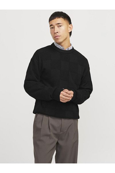 Jack & Jones Premium Strickpullover Kariert Strickpullover