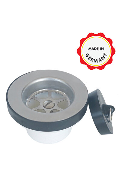 Dallmer Lavabo gider süzgeci tapalı, paslanmaz çelik delikli süzgeç 1 1/2'' g...