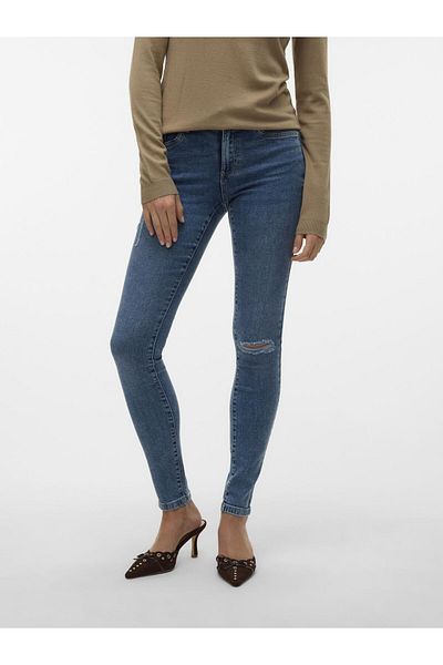 Vero Moda Skinny-Jeans VMTANYA Jeans mit mittelhohem Bund und Skinny-Fit