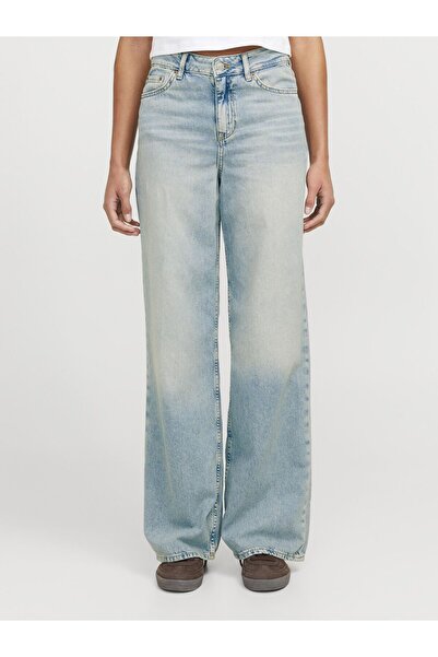 JJXX بنطلون جينز - أزرق - أرجل واسعة