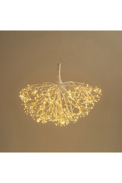 Chakra Clara Ledli Yılbaşı Işık Topu 50 cm Natural