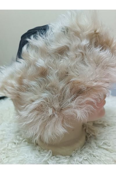 hoaryage Μακρύ γούνινο παλτό Toscan Sheep Fur Bork - Καπέλο, Μπερέ, Forester