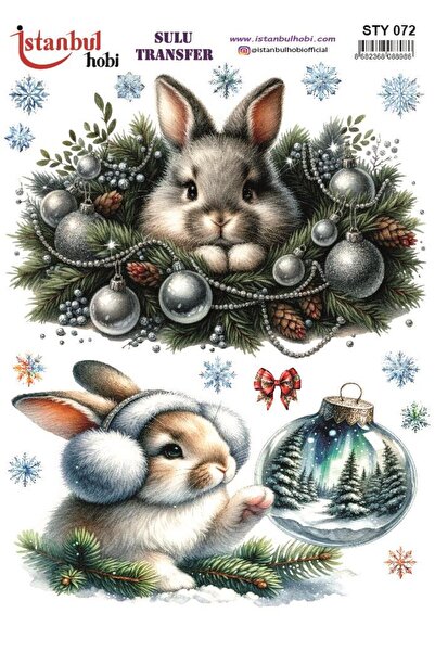 İstanbul Hobi نقل مائي للعام الجديد 25 × 35 سم STY072