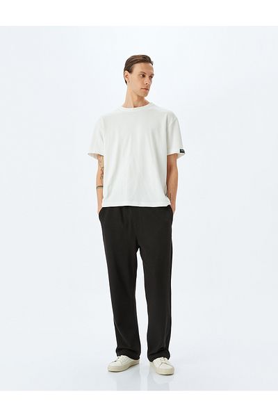 Koton Cotton Pocket Detailed Lace up Waist Sweatpants