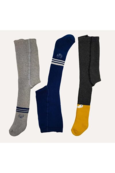 Defne Baby 3 Çift Havlu Pamuklu Kışlık Çocuk Ve Bebek Külotlu Çorap