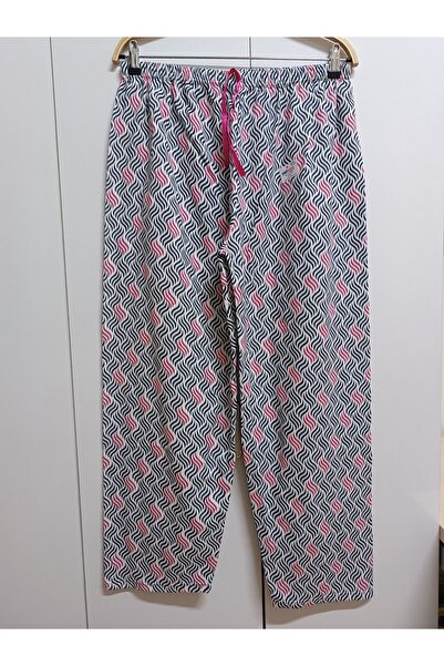 NETYILDIZ Beli Lastikli ,Kurdele Detaylı  ,Kaliteli Pamuk iplikten Dokuma Kumaş Pijama Altı