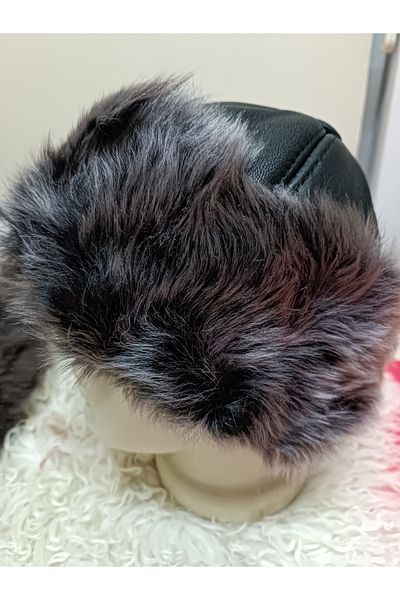 hoaryage Long Furry Toskan Sheep Fur Börk - Hat, Beanie, Forestman